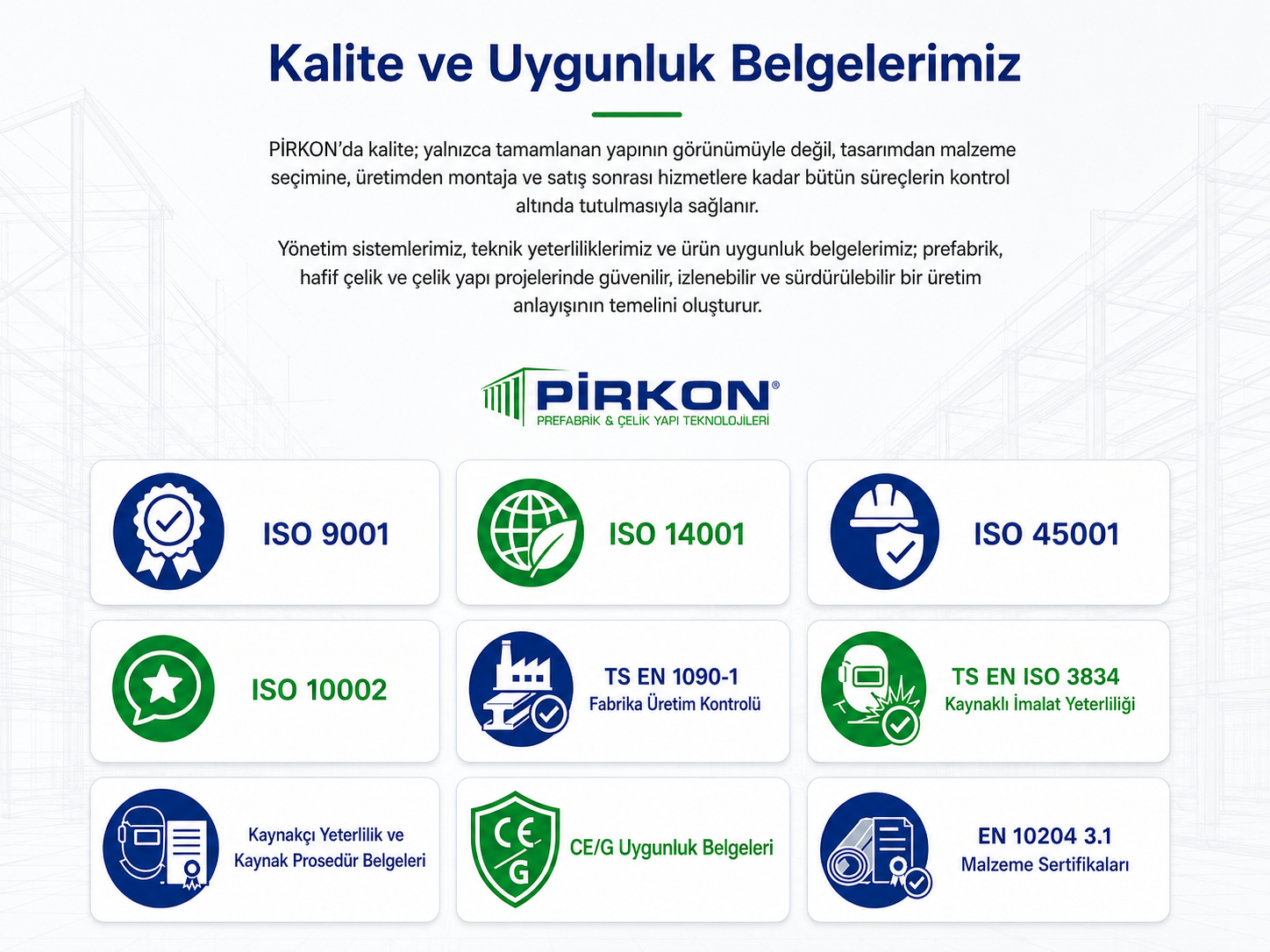 CE / G — Uygunluk Belgeleri